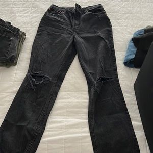 Abercrombie 90s Straight Ultra High Rise (Curve Love)